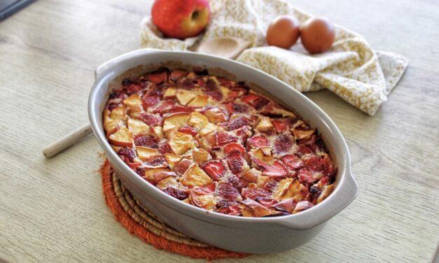 Clafoutis aux Fraises et Pommes